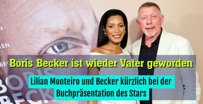 Lilian Monteiro und Becker kürzlich bei der Buchpräsentation des Stars