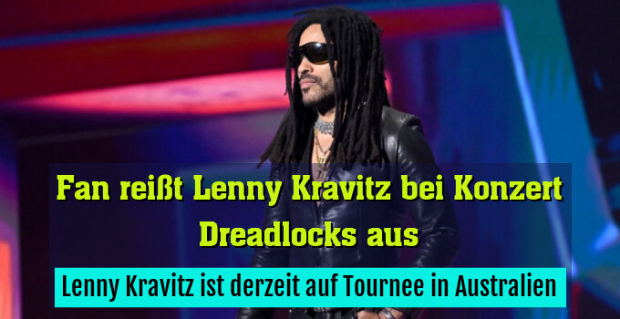 Lenny Kravitz ist derzeit auf Tournee in Australien
