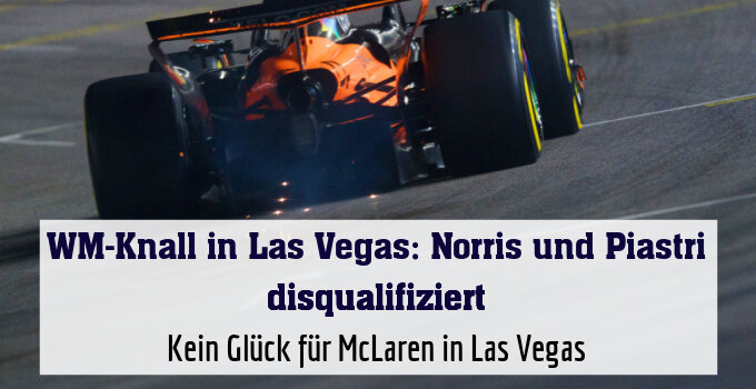 Kein Glück für McLaren in Las Vegas