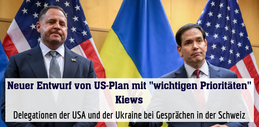 Ukrainischer Präsidialamtschef Jermak und US-Außenminister Rubio