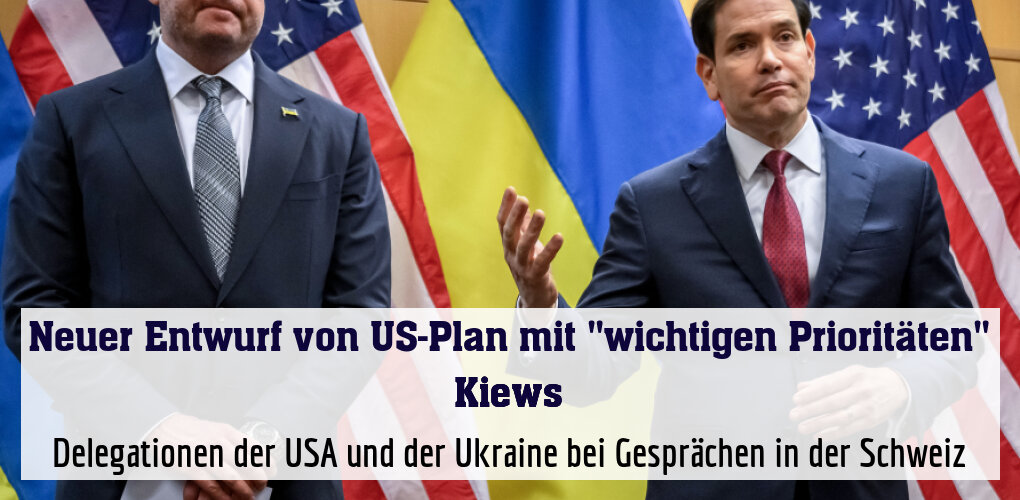 Ukrainischer Präsidialamtschef Jermak und US-Außenminister Rubio