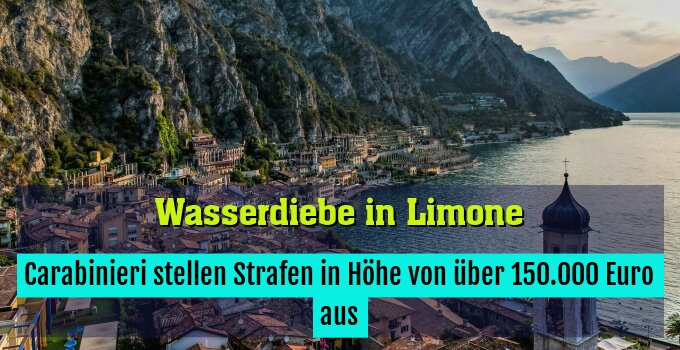 Carabinieri stellen Strafen in Höhe von über 150.000 Euro aus