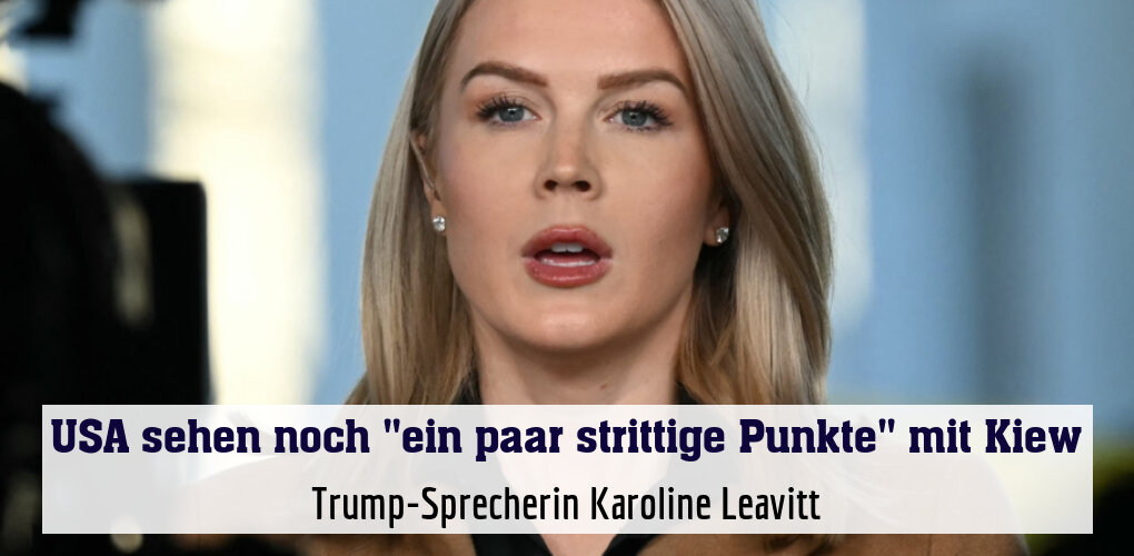 Trump-Sprecherin Karoline Leavitt