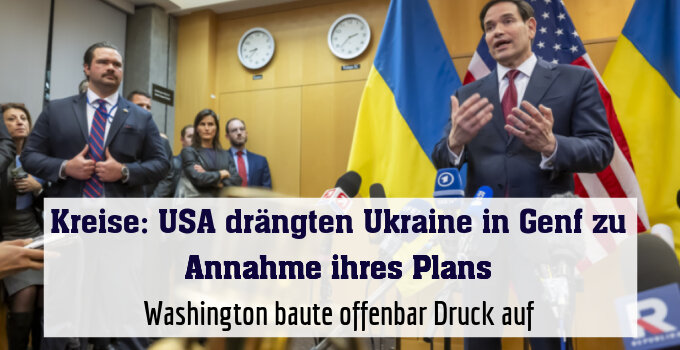 Washington baute offenbar Druck auf