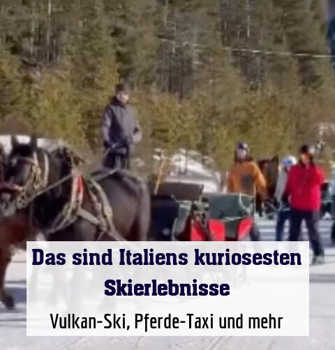 Vulkan-Ski, Pferde-Taxi und mehr