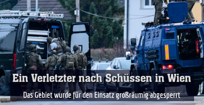 Das Gebiet wurde für den Einsatz großräumig abgesperrt