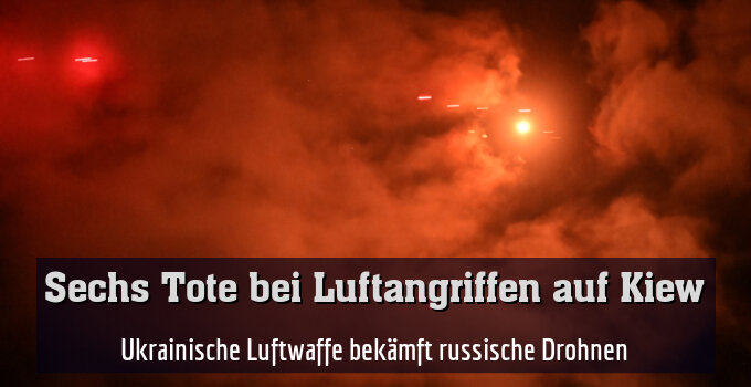 Ukrainische Luftwaffe bekämpft russische Drohnen