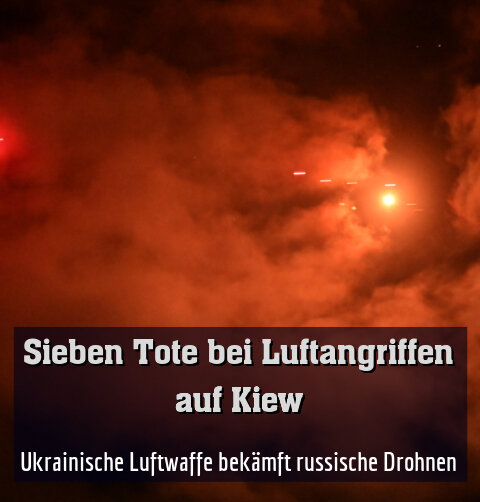 Ukrainische Luftwaffe bekämft russische Drohnen