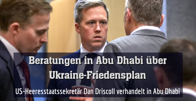 US-Heeresstaatssekretär Dan Driscoll verhandelt in Abu Dhabi