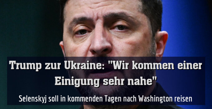 Selenskyj soll in kommenden Tagen nach Washington reisen