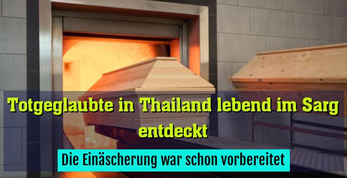 Die Einäscherung war schon vorbereitet