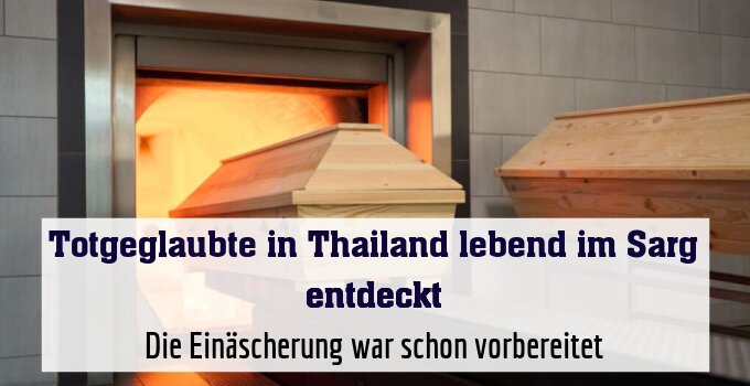 Die Einäscherung war schon vorbereitet