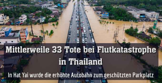 In Hat Yai wurde die erhöhte Autobahn zum geschützten Parkplatz