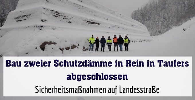 Sicherheitsmaßnahmen auf Landesstraße