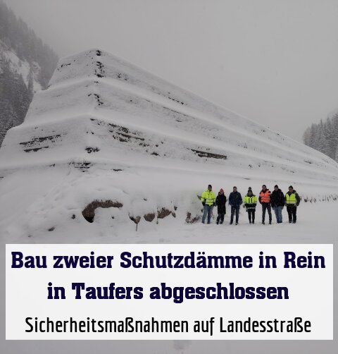 Sicherheitsmaßnahmen auf Landesstraße