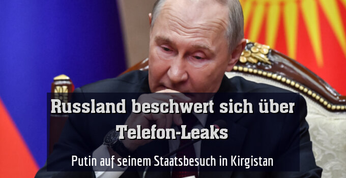 Putin auf seinem Staatsbesuch in Kirgistan