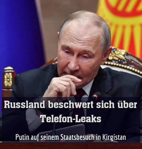 Putin auf seinem Staatsbesuch in Kirgistan