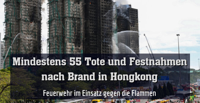 Feuerwehr im Einsatz gegen die Flammen