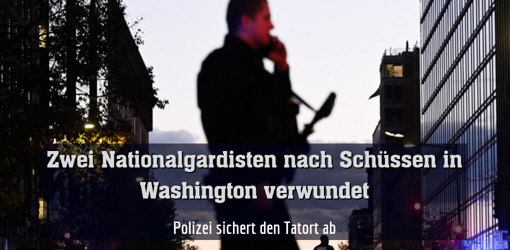 Polizei sichert den Tatort ab