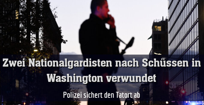 Polizei sichert den Tatort ab