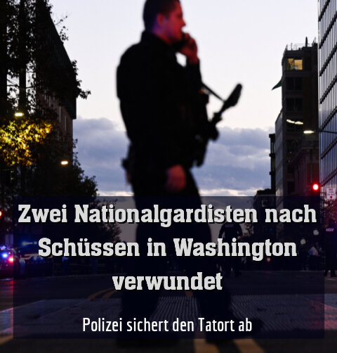 Polizei sichert den Tatort ab