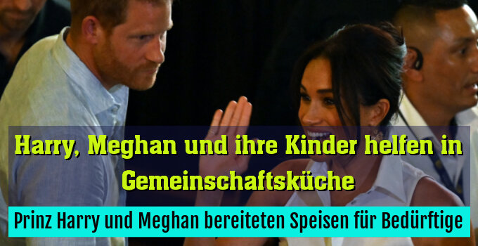 Prinz Harry und Meghan bereiteten Speisen für Bedürftige (Archivbild)