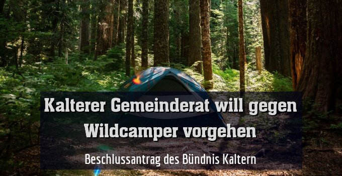 Beschlussantrag des Bündnis Kaltern