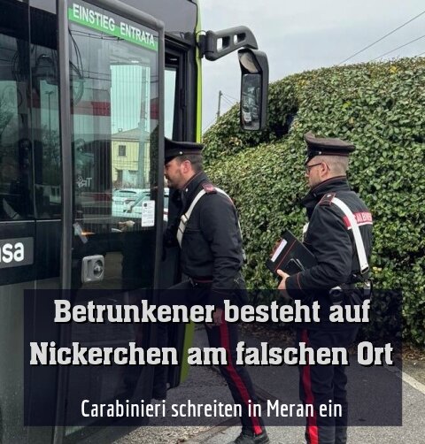 Carabinieri schreiten in Meran ein