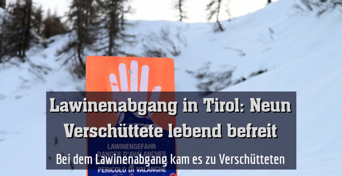 Bei dem Lawinenabgang kam es zu Verschütteten