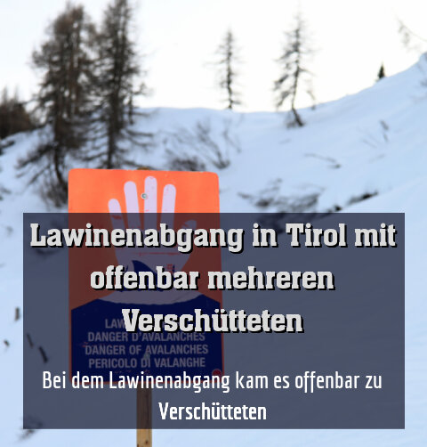 Bei dem Lawinenabgang kam es offenbar zu Verschütteten
