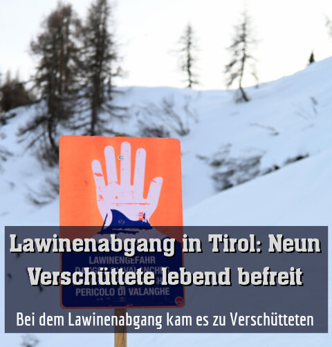 Bei dem Lawinenabgang kam es zu Verschütteten