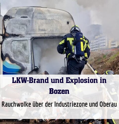 Rauchwolke über der Industriezone und Oberau 