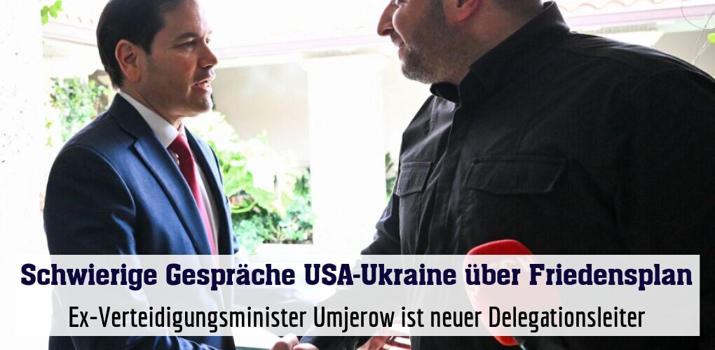 Marco Rubio und Rustem Umjerow in Florida