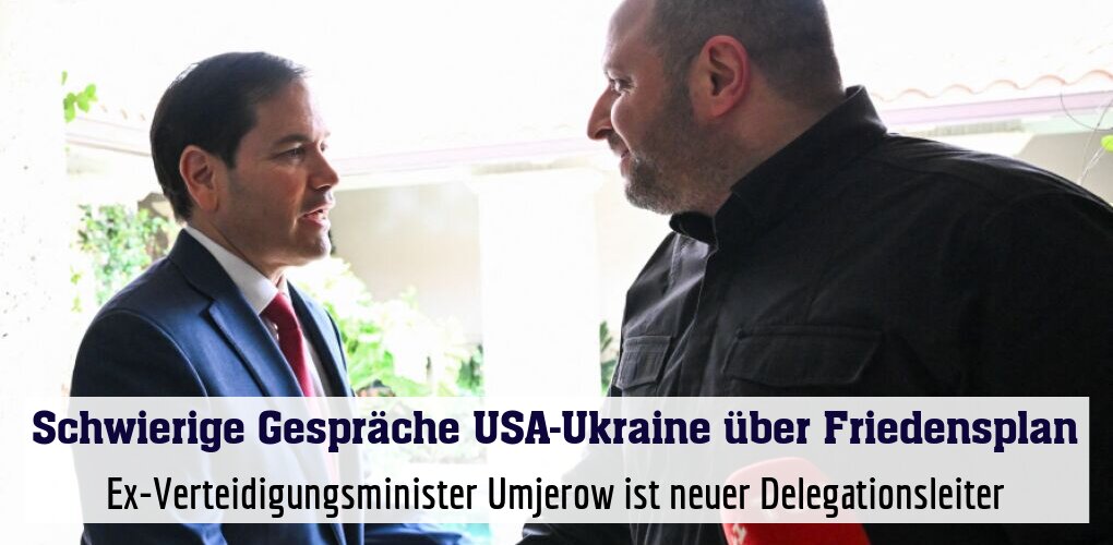 Marco Rubio und Rustem Umjerow in Florida