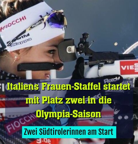 Zwei Südtirolerinnen am Start