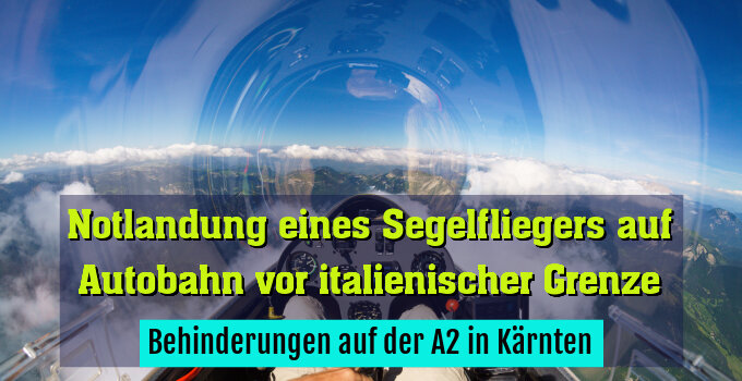 Behinderungen auf der A2 in Kärnten