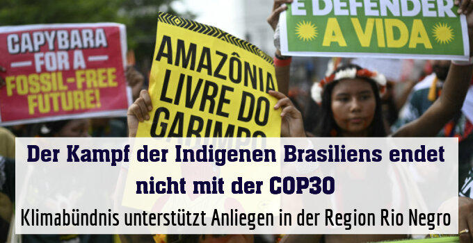 Klimabündnis unterstützt Anliegen in der Region Rio Negro