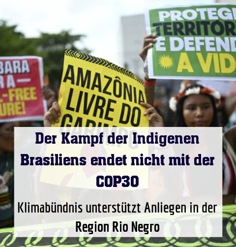 Klimabündnis unterstützt Anliegen in der Region Rio Negro