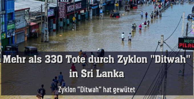 Zyklon "Ditwah" hat gewütet