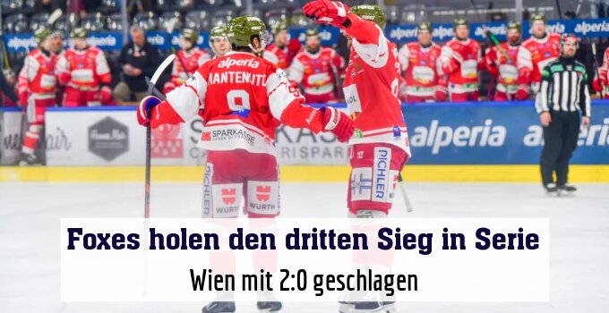 Wien mit 2:0 geschlagen