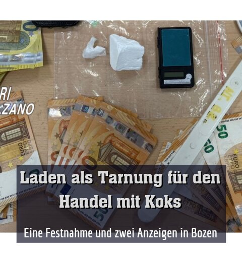 Eine Festnahme und zwei Anzeigen in Bozen