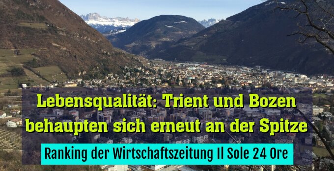 Ranking der Wirtschaftszeitung Il Sole 24 Ore