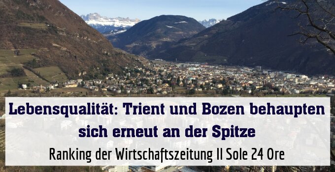 Ranking der Wirtschaftszeitung Il Sole 24 Ore