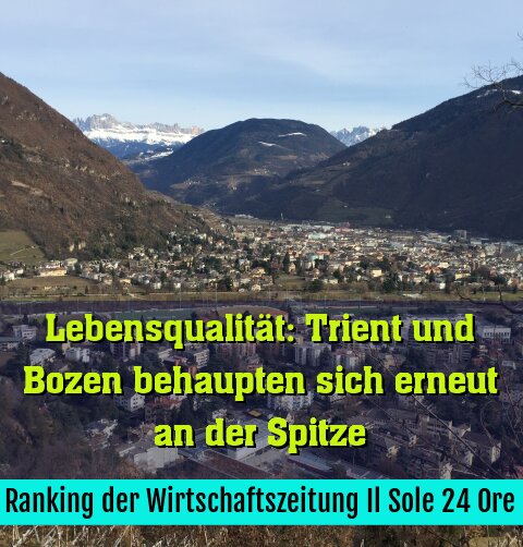 Ranking der Wirtschaftszeitung Il Sole 24 Ore
