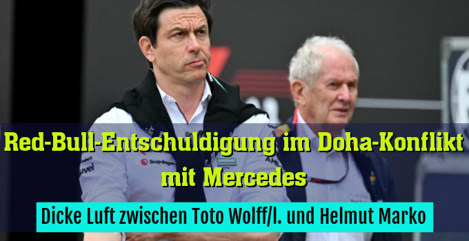 Dicke Luft zwischen Toto Wolff/l. und Helmut Marko