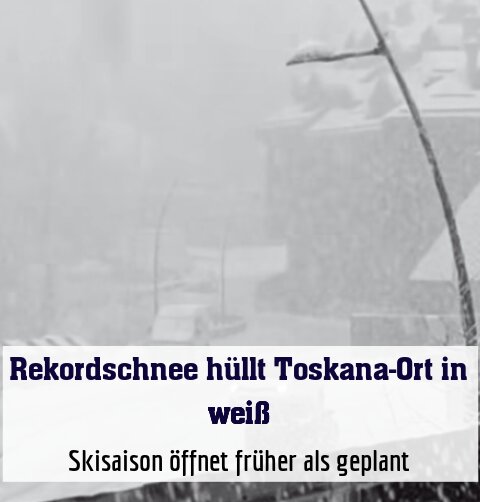Skisaison öffnet früher als geplant