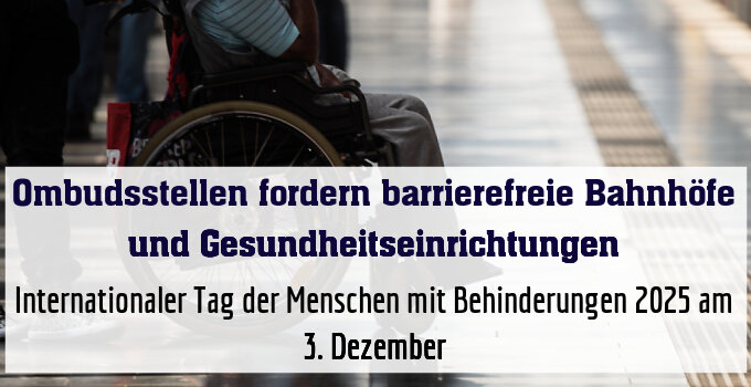 Internationaler Tag der Menschen mit Behinderungen 2025 am 3. Dezember