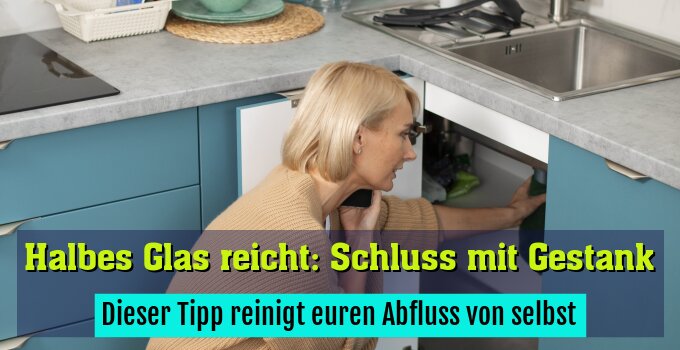 Dieser Tipp reinigt euren Abfluss von selbst