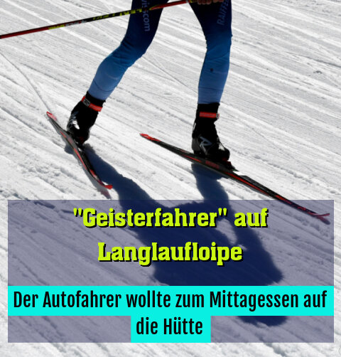 Der Autofahrer wollte zum Mittagessen auf die Hütte