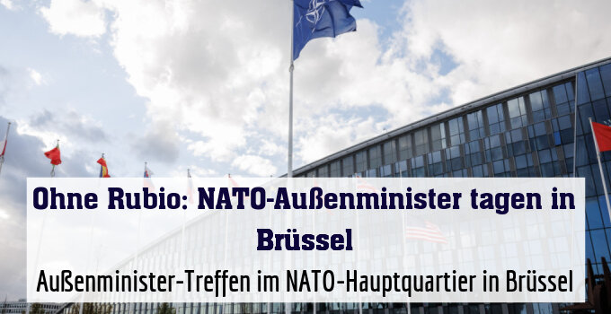 Außenminister-Treffen im NATO-Hauptquartier in Brüssel